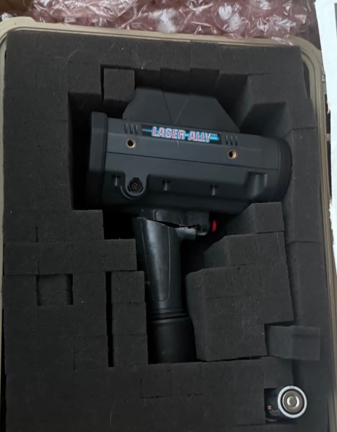 Digital Ally Laser Ally lidar unit in its case