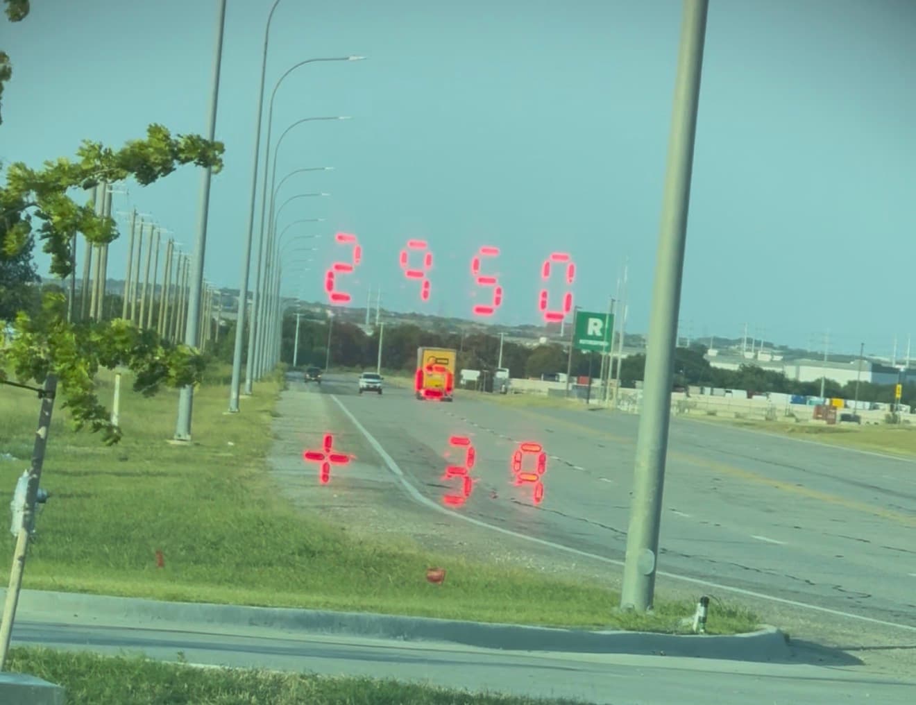 Stalker RLR lidar scope view measuring a box truck