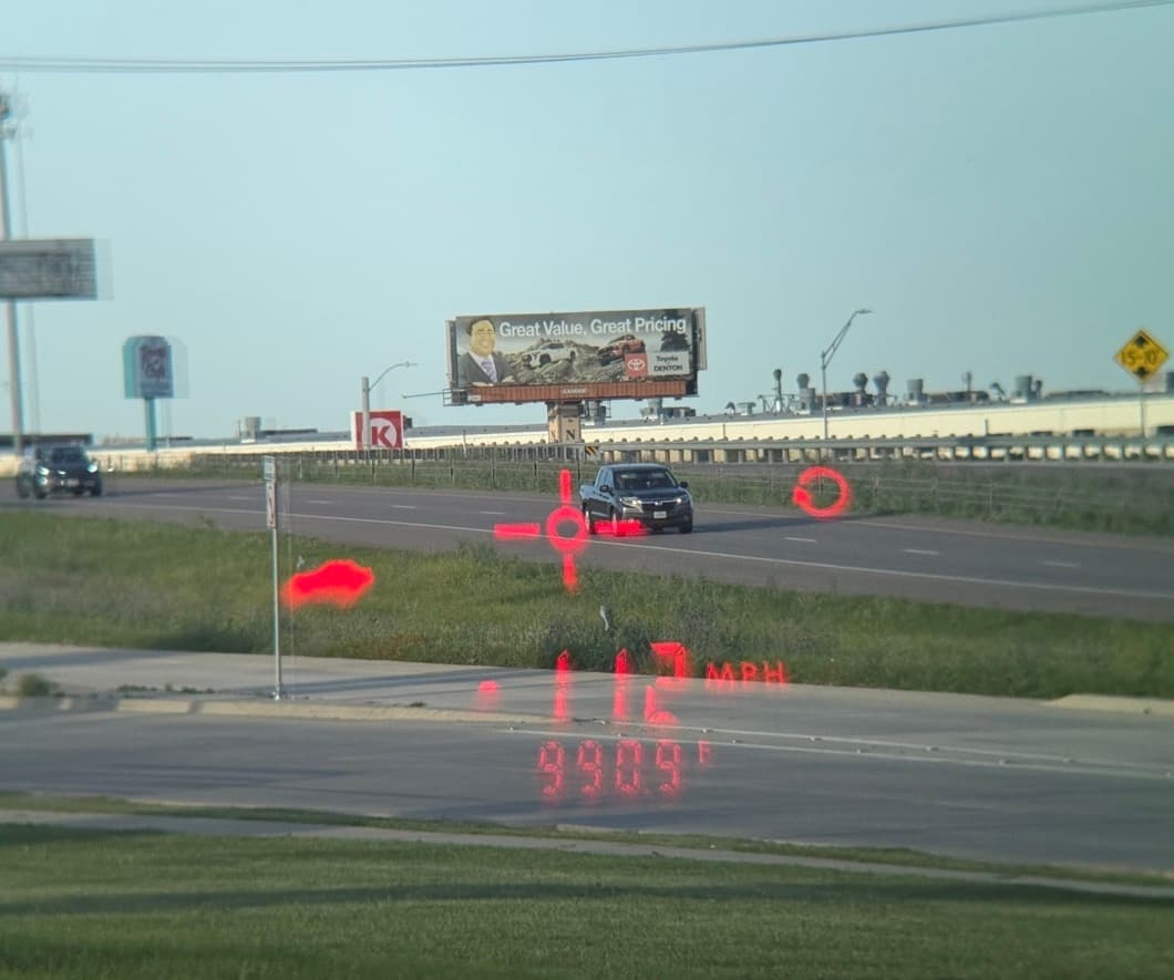 TruSpeed S heads-up display reading 112 MPH at 990.9 feet